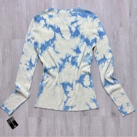 Tie Dye Ribbed Long Sleeve Top XL - Picture 4 of 4